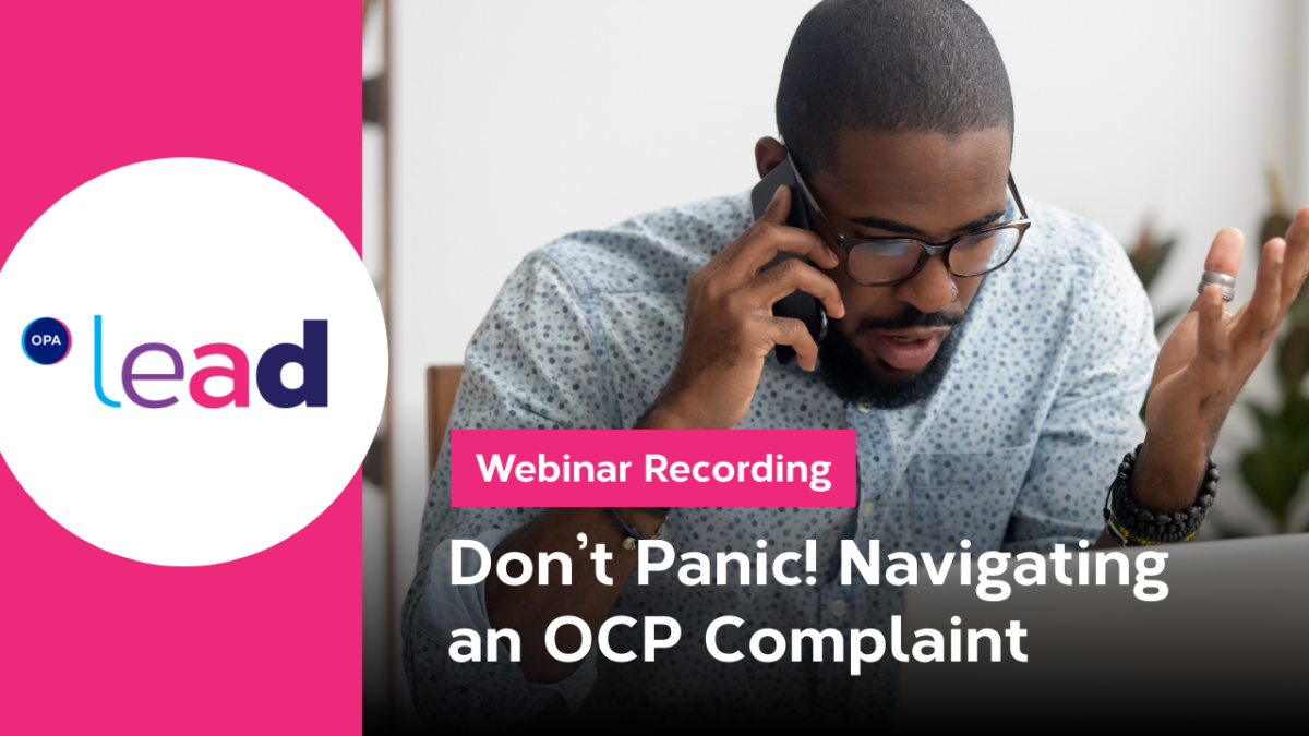 LEAD - Thumbnail - OCP Complaint – Rec