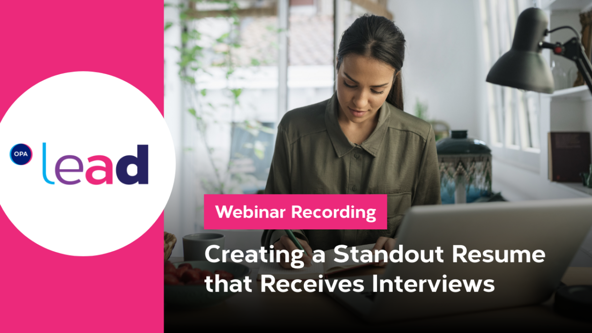 LEAD - Thumbnail - Creating a Standout Resume – 1